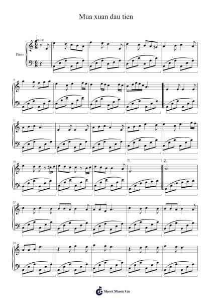Mua xuan dau tien Sheet Music by Văn Cao-Arr.Priestvy