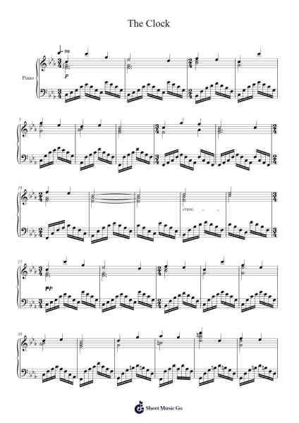 The Clock Sheet Music by undefined-Arr.Greenlew