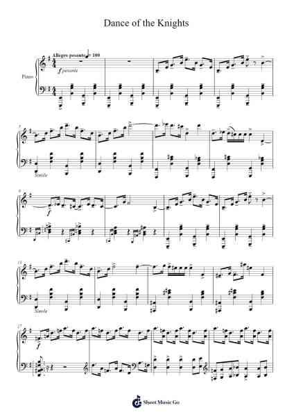 Romeo and Juliet, Op. 64, Act 1: No. 13, Dance of the Knights (Montagues and Capulets) Sheet Music by Sergei Prokofiev-Arr.Yedle Adelo