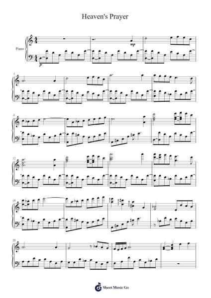 Heaven's Prayer Sheet Music by Koichi Sugiyama-Arr.Mickmin