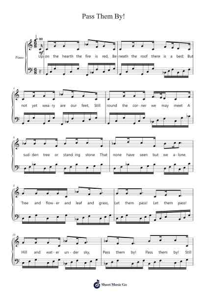 Pass Them By! Sheet Music by Keykins Micklass-Arr.Phyldrich