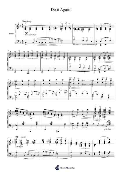 Do it Again! Sheet Music by George Gershwin-Arr.Danchi