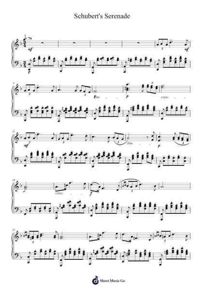 Serenade by Franz Schubert, S. 560/7 (Transcribed by Liszt) Sheet Music by Franz Schubert-Arr.Debleign Jeston