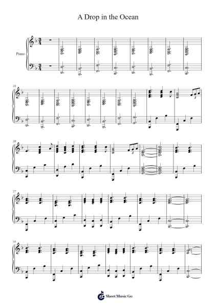 A Drop in the Ocean Sheet Music by undefined-Arr.Jonqy Keyreed