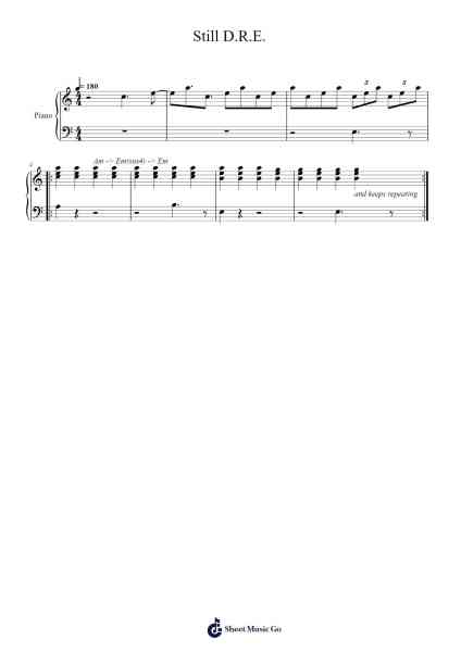 Still D.R.E. Sheet Music by Dr. Dre-Arr.Wildmy
