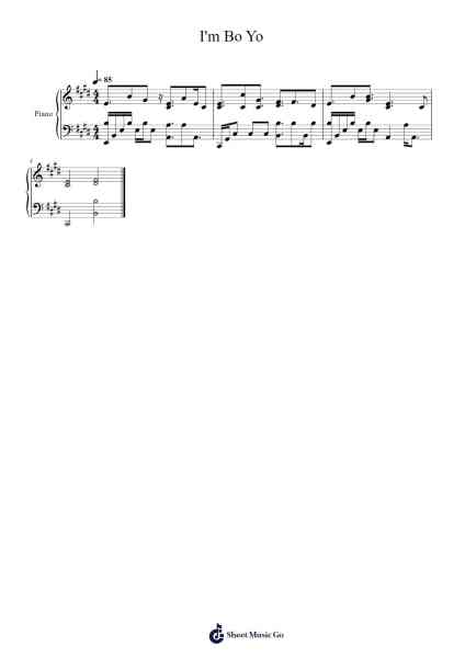I'm Bo Yo Intro (Studio Version) Sheet Music by Bo Burnham-Arr.Mattblair