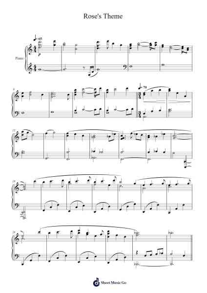 Rose's Theme Sheet Music by Murray Gold-Arr.Pistal