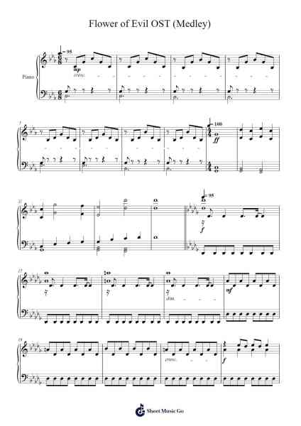 Flower of Evil OST (Medley) Sheet Music by Various Artists-Arr.Kayrist