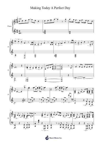 Making Today A Perfect Day Sheet Music by Kristen Anderson-Lopez/Robert Lopez-Arr.Harloise Hanett