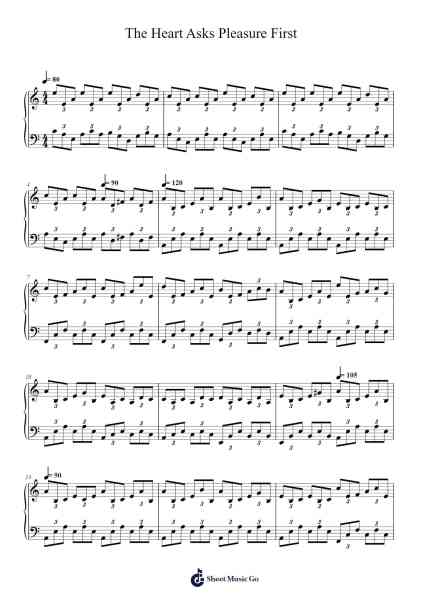 The Heart Asks Pleasure First Sheet Music by Maksim Mrvica-Arr.Vinpeare