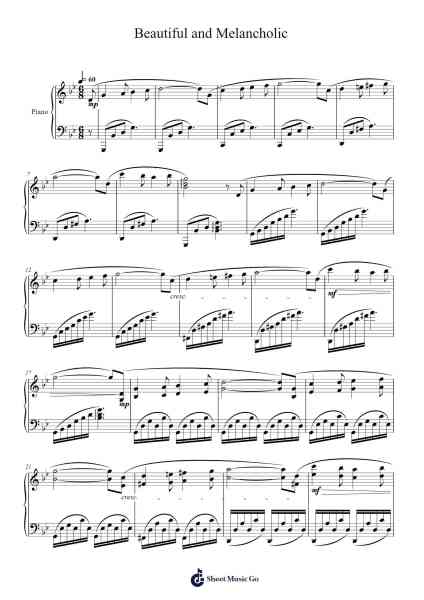 Beautiful and Melancholic piece Sheet Music by Masao Aichi-Arr.Kayrist