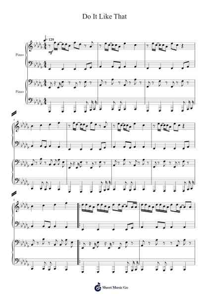 Do It Like That Sheet Music by TXT/Jonas Brothers-Arr.Hughmand