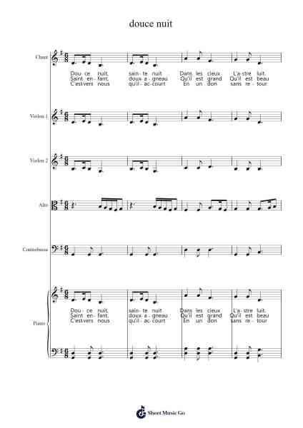 Douce Nuit Sheet Music by François-Auguste Gevaert-Arr.Jecie Youngjean