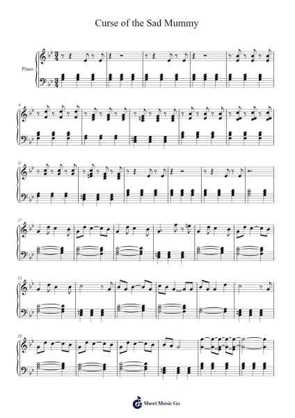 Curse of the Sad Mummy Sheet Music by undefined-Arr.Jamesstone