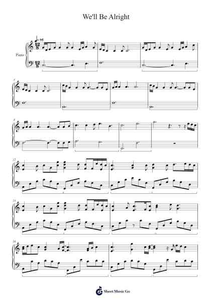 We'll Be Alright Sheet Music by RADWIMPS-Arr.Xanbriel Rague