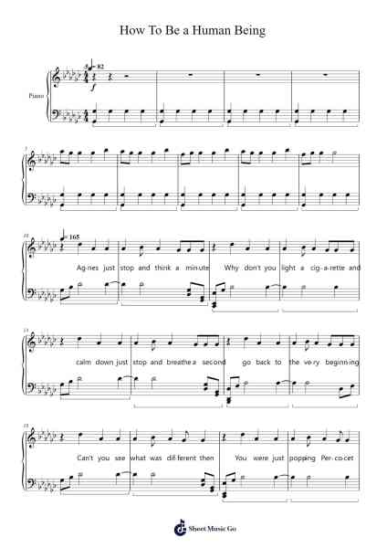How To Be a Human Being Sheet Music by Glass Animals-Arr.Gregson Lawvic