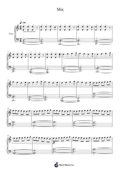 Mix Sheet Music by Neilfie-Arr.Zaharte Whlith