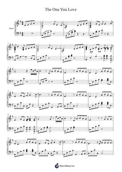 The One You Love Sheet Music by Glenn Frey-Arr.Marmo