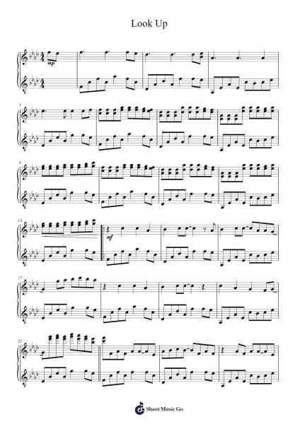 Look Up Sheet Music by -Arr.Manlynch