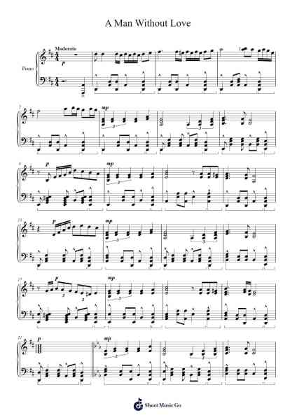 A Man Without Love Sheet Music by Engelbert Humperdinck-Arr.Hawat