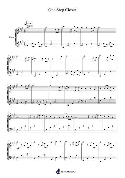 One Step Closer Musica per pianoforte di Aakash Gandhi - Arr.Leeles Stoweser