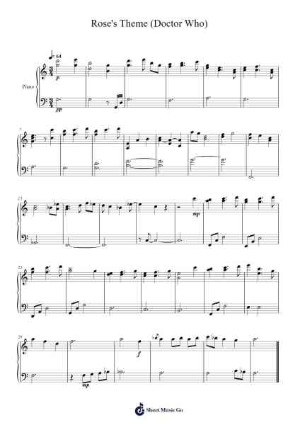 Rose's Theme (Doctor Who) Sheet Music by Murray Gold-Arr.Feleste Johnren