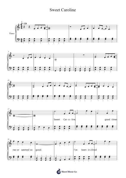 Sweet Caroline Sheet Music by Neil Diamond-Arr.Lowell