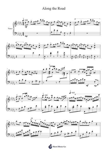 Along the Road Sheet Music by Li Yang Yang-Arr.Nyroy Vebe