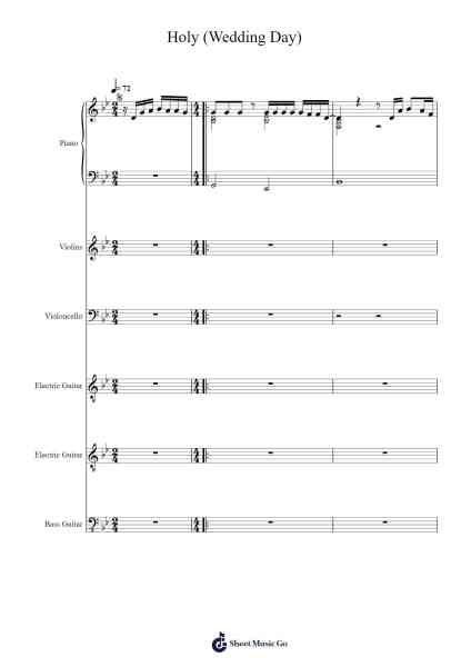 Holy (Wedding Day) Sheet Music by The City Harmonic-Arr.Kylejy Burrene