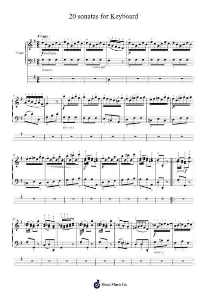 Sonata in G Major Sheet Music by Domenico Cimarosa-Arr.Foxsam Sharpliam