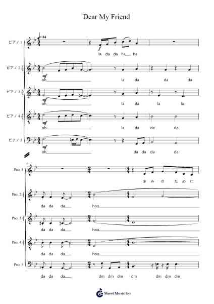 Dear My Friend Sheet Music by Pentatonix-Arr.Jofield