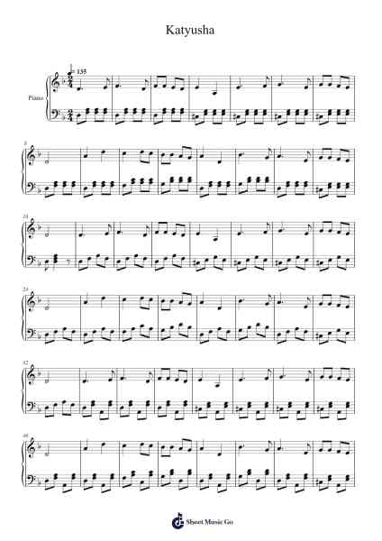 Katyusha Sheet Music by Matvey Blanter-Arr.Rusden