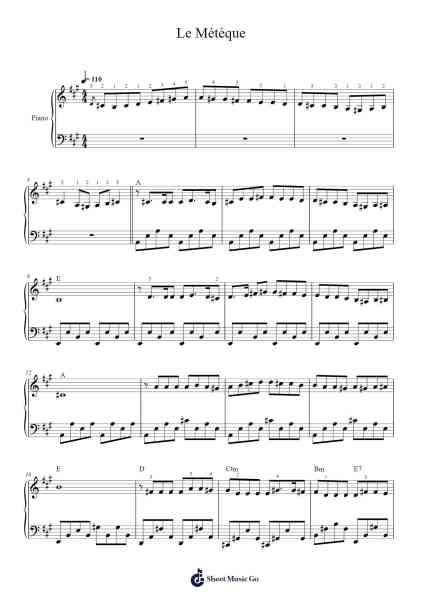 Le Métèque Sheet Music by Georges Moustaki-Arr.Priestvy