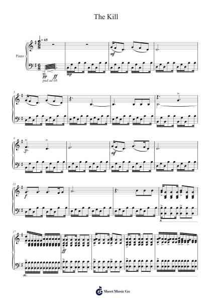 The Kill Sheet Music by Thirty Seconds to Mars-Arr.Yvonmand