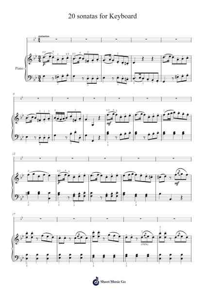 Sonata in G Minor: Andantino by Domenico Cimarosa Sheet Music by Domenico Cimarosa-Arr.Yulevieve