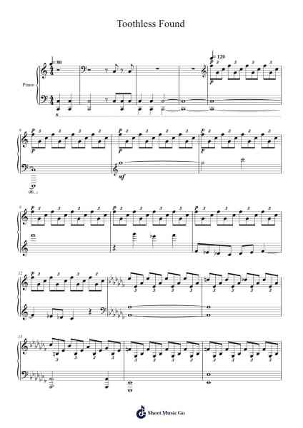 Toothless Found Sheet Music by John Powell-Arr.Leolop Faypys