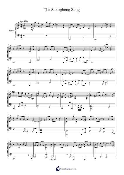 The Saxophone Song Sheet Music by Kate Bush-Arr.Woolfreau Rayshaw