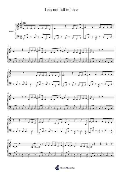 Lets not fall in love Sheet Music by BIGBANG-Arr.Leeles Stoweser