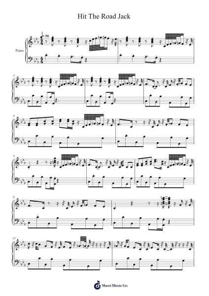 Hit The Road Jack Sheet Music by Ray Charles-Arr.Swinfred Clarkdiah