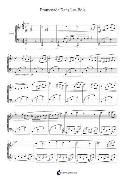 Promenade Dans Les Bois Sheet Music by undefined-Arr.Thomfrank Springper