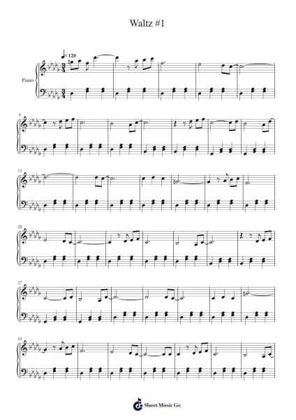 Waltz #1 Sheet Music by Elliott Smith-Arr.Deyale