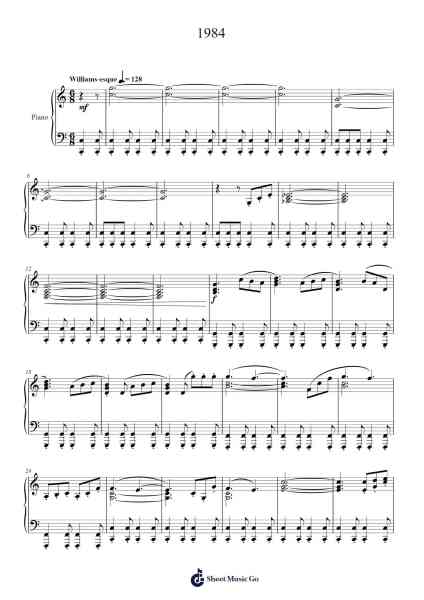 "1984" from Wonder Woman 1984 Sheet Music by Hans Zimmer-Arr.Sanprice