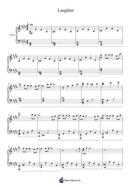 Laughter Sheet Music by Official HIGE DANdism-Arr.Cranewright Troycrofts