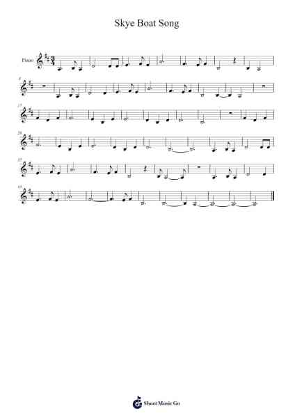 Skye Boat Song Sheet Music by Bear McCreary-Arr.Greenlew