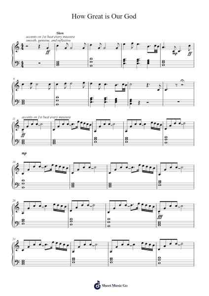 How Great is Our God Sheet Music by Katherine R. Mikel-Arr.Mila