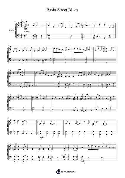 Basin Street Blues Sheet Music by Spencer Williams-Arr.Croftswilde Ruthtodd