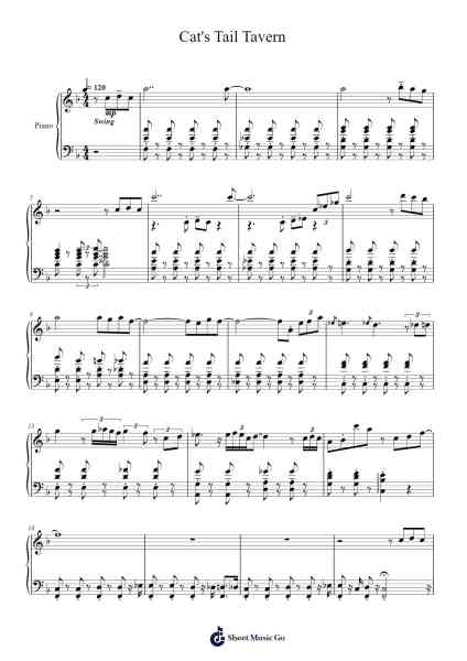 Cat's Tail Tavern - HOYO-MiX Cat's Tail OST Sheet Music by HOYO-MiX-Arr.Backwey Naric
