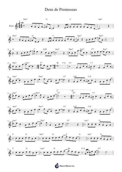 Deus de Promessas Sheet Music by Davi Sacer-Arr.Tralind
