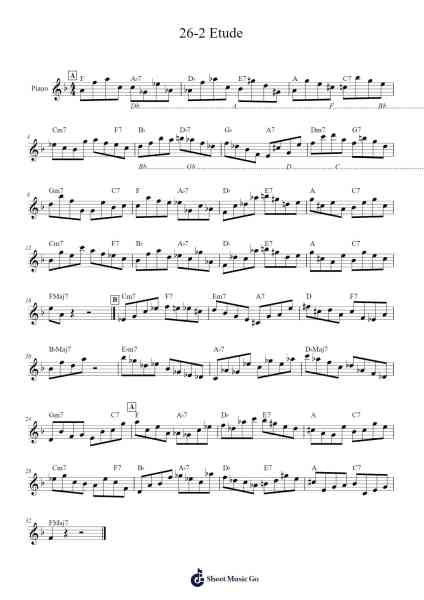 26-2 Etude Sheet Music by John Coltrane-Arr.Consdrow