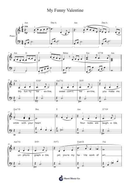 My Funny Valentine Notenblatt von Richard Rodgers-Arr.Mollwalsh Dinions